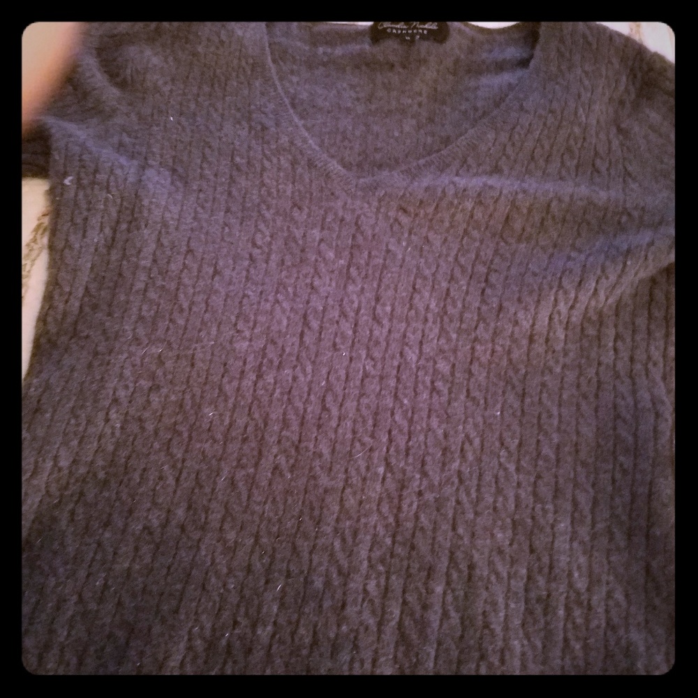 Blue cashmere sweater